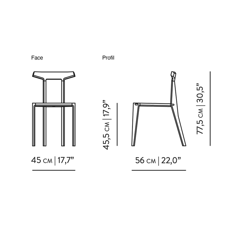Dimensions Orca Solid Wood Chair