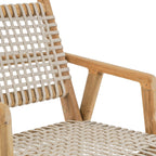 Chaise de salle à manger Trikeri en teck recyclé, vue 4