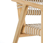 Chaise de salle à manger Trikeri en teck recyclé, vue 5