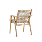 Chaise de salle à manger Trikeri en teck recyclé, vue 8
