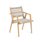 Chaise de salle à manger Trikeri en teck recyclé