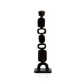 Chandelier totem en métal noir 30 cm