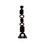 Chandelier totem en métal noir 30 cm
