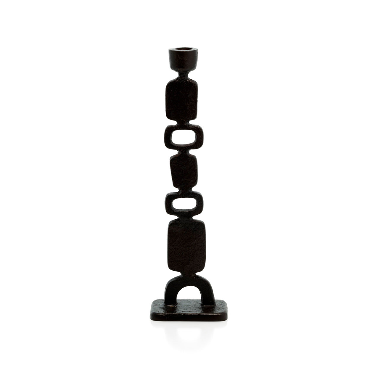 Chandelier totem en métal noir 30 cm