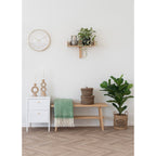 Chevet Dalby blanc or en situation décor scandinave naturel