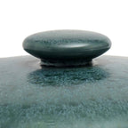 Cocotte basse en grès émaillé vert bleuté 25 cm, vue 4