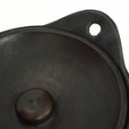 Cocotte basse en terre cuite noire avec couvercle 29 cm, vue 4