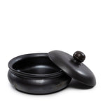 Cocotte couverte en terre cuite noircie 24 cm, vue 3