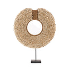 Collier de cauris Réunion sur socle 40 cm