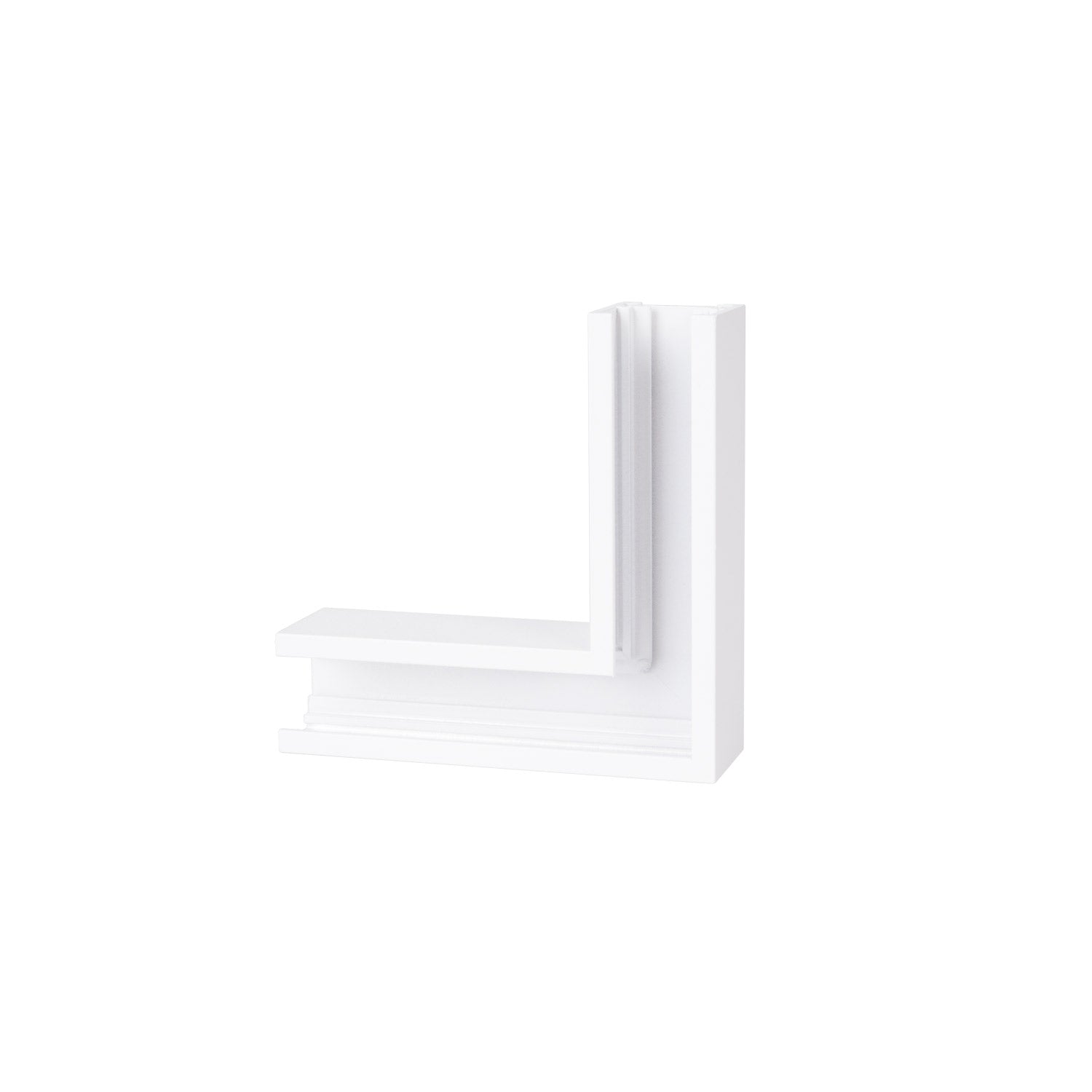 Connecteur d'angle à 90° Magnetic en saillie profil bas blanc