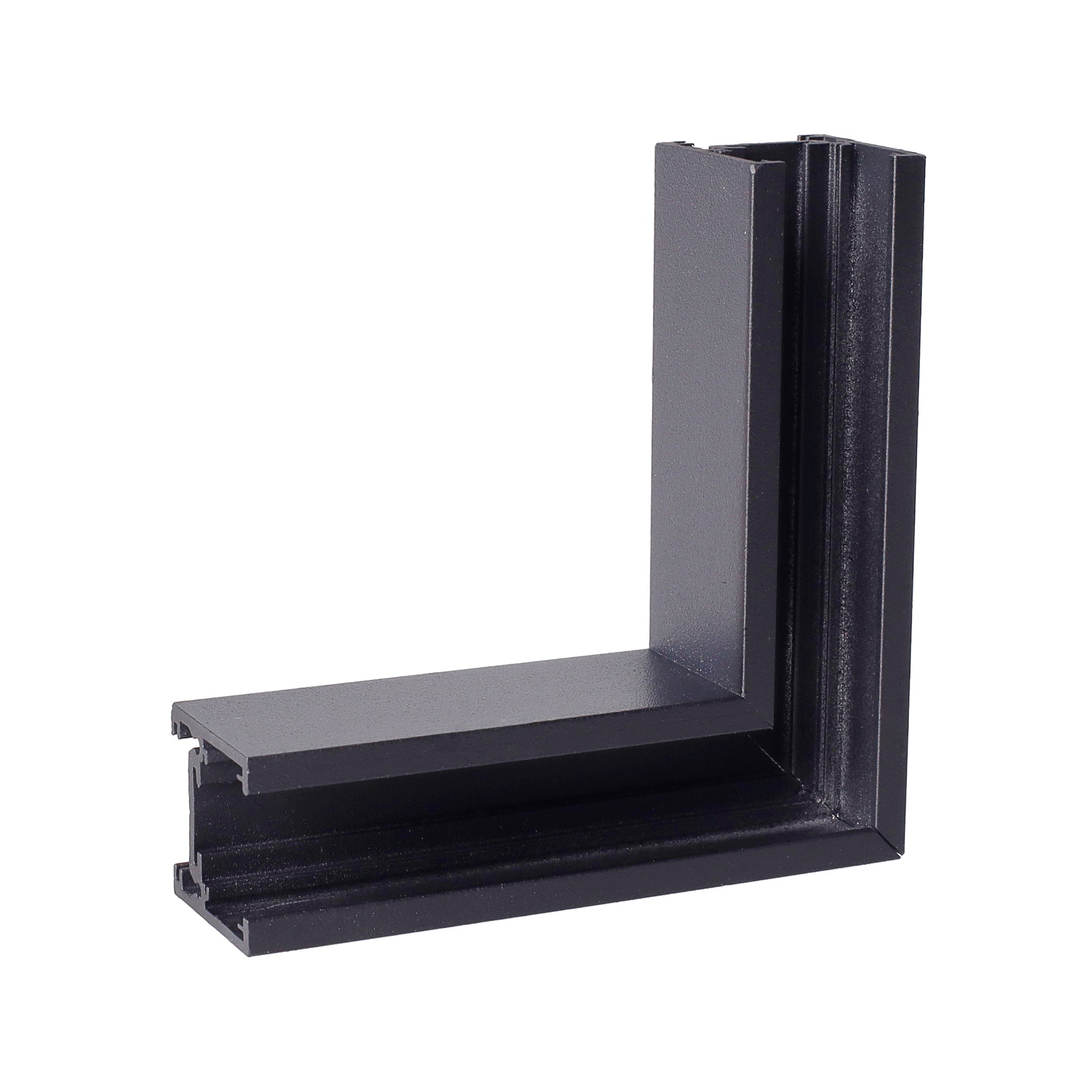 Connecteur d'angle à 90° Magnetic en saillie profil bas noir