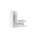 Connecteur d'angle à 90° Magnetic en saillie profil haut blanc