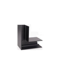 Connecteur d'angle à 90° Magnetic en saillie profil haut noir