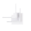 Connecteur d'angle à 90° Magnetic encastré blanc
