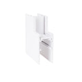 Connecteur d'angle décalé Magnetic en saillie profil haut blanc
