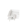 Connecteur d'angle décalé Magnetic encastré blanc