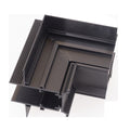 Connecteur d'angle décalé Magnetic encastré noir