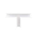 Connecteur d'angle en T Magnetic en saillie profil bas blanc