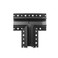 Connecteur d'angle en T Magnetic encastré noir