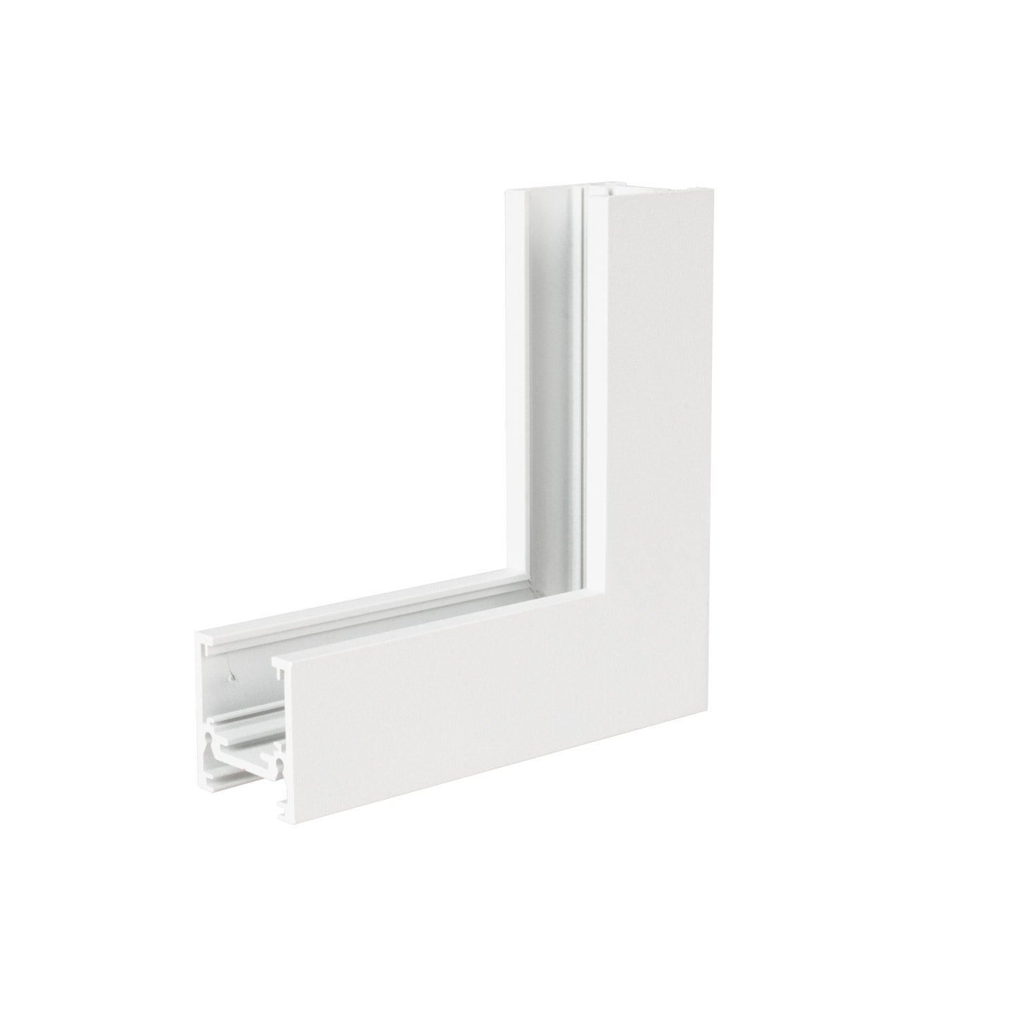 Connecteur d'angle plafond-mur Magnetic en saillie profil bas blanc