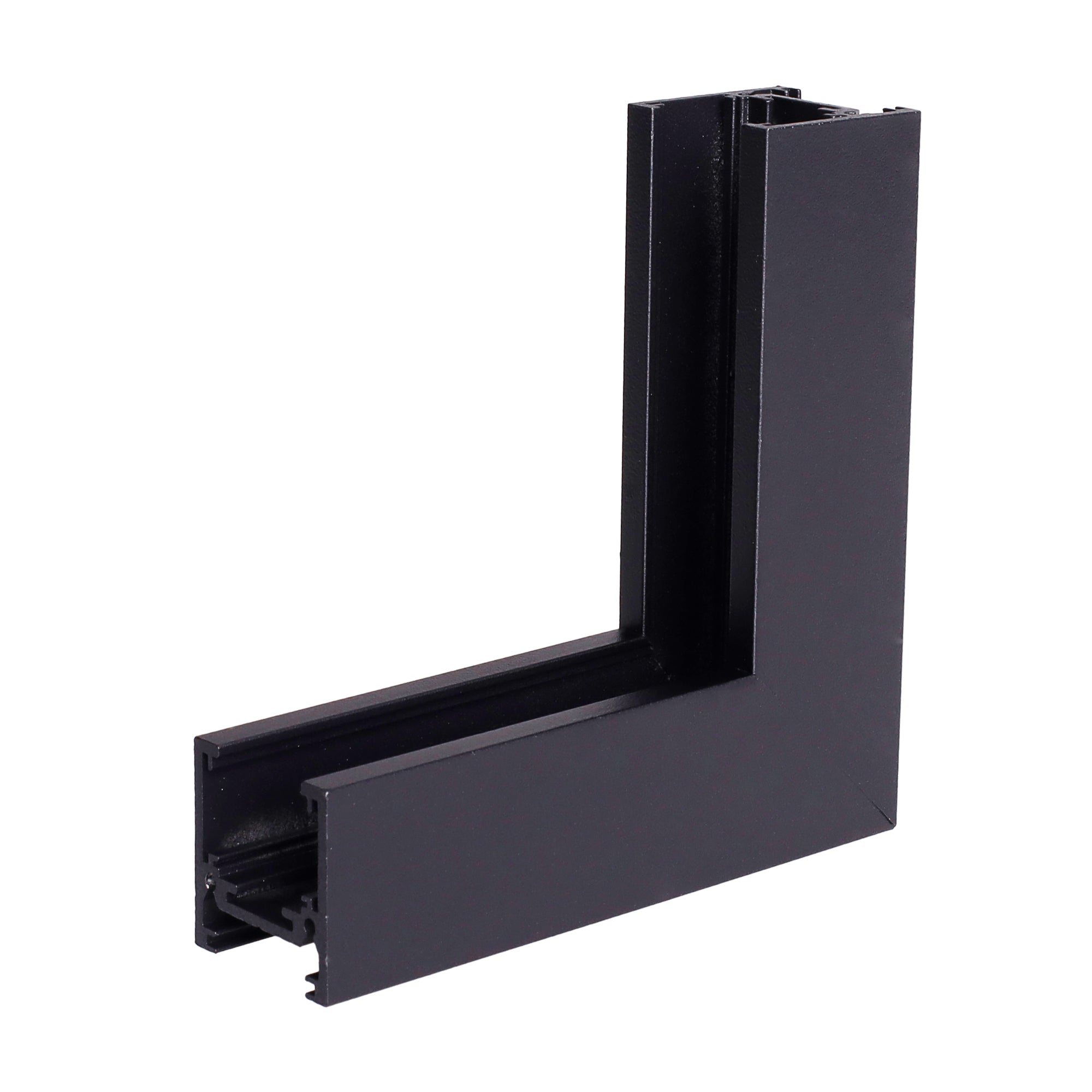 Connecteur d'angle plafond-mur Magnetic en saillie profil bas noir