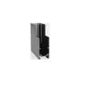 Connecteur d'angle plafond-mur Magnetic en saillie profil haut noir