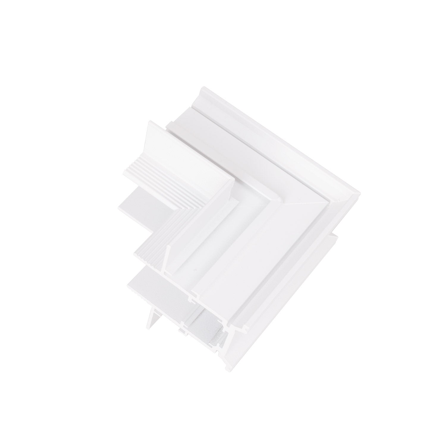 Connecteur d'angle plafond-mur Magnetic encastré blanc
