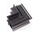 Connecteur d'angle plafond-mur Magnetic encastré noir