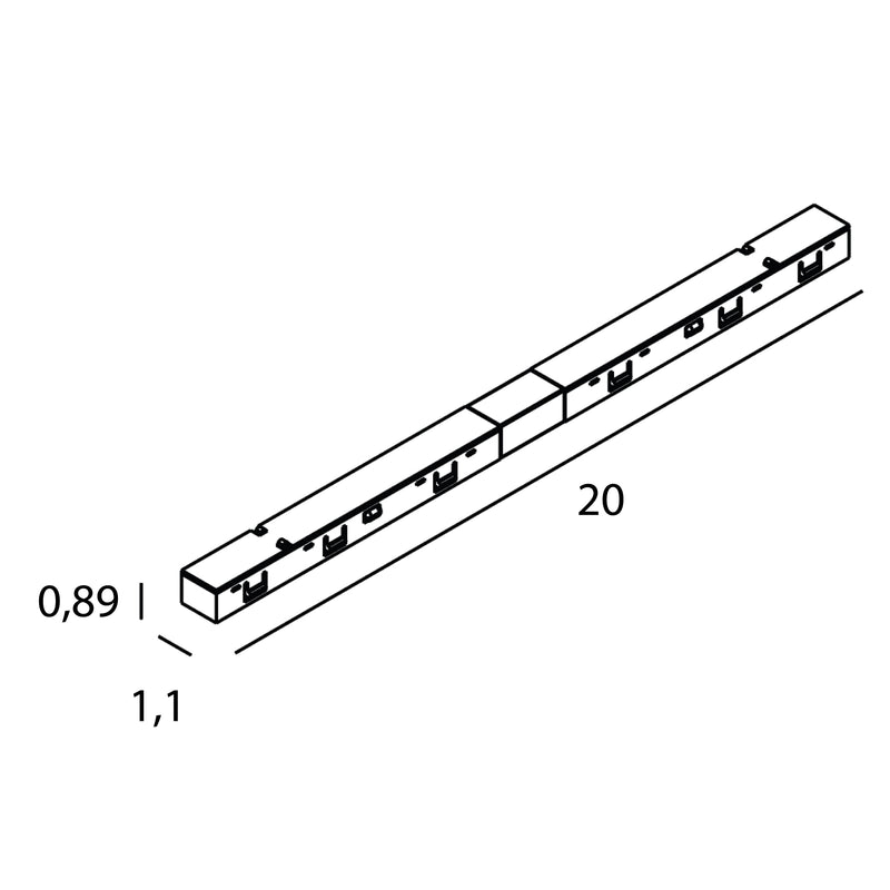 Dimensions Conector eléctrico recto Micro11 negro