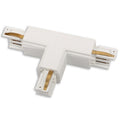 Connecteur en T, droite, pour rail triphasé blanc
