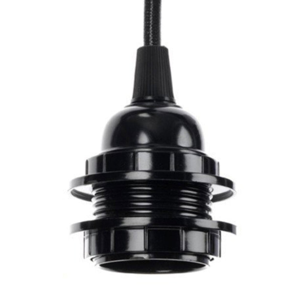 Cordon de suspension à brancher noir 450 cm en situation
