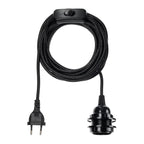 Cordon de suspension à brancher noir 450 cm