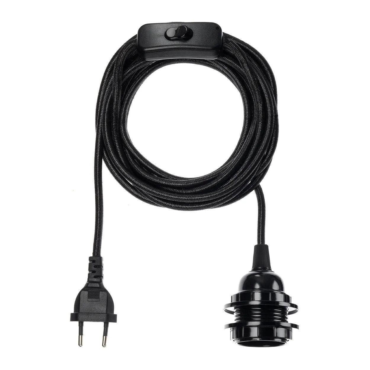 Cordon de suspension à brancher noir 450 cm