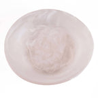 Coupe basse en résine marbrée rose et blanc 19 cm, vue 4