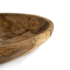 Coupe bougeoir en teck massif à plateau surélevé 29 cm, vue 6