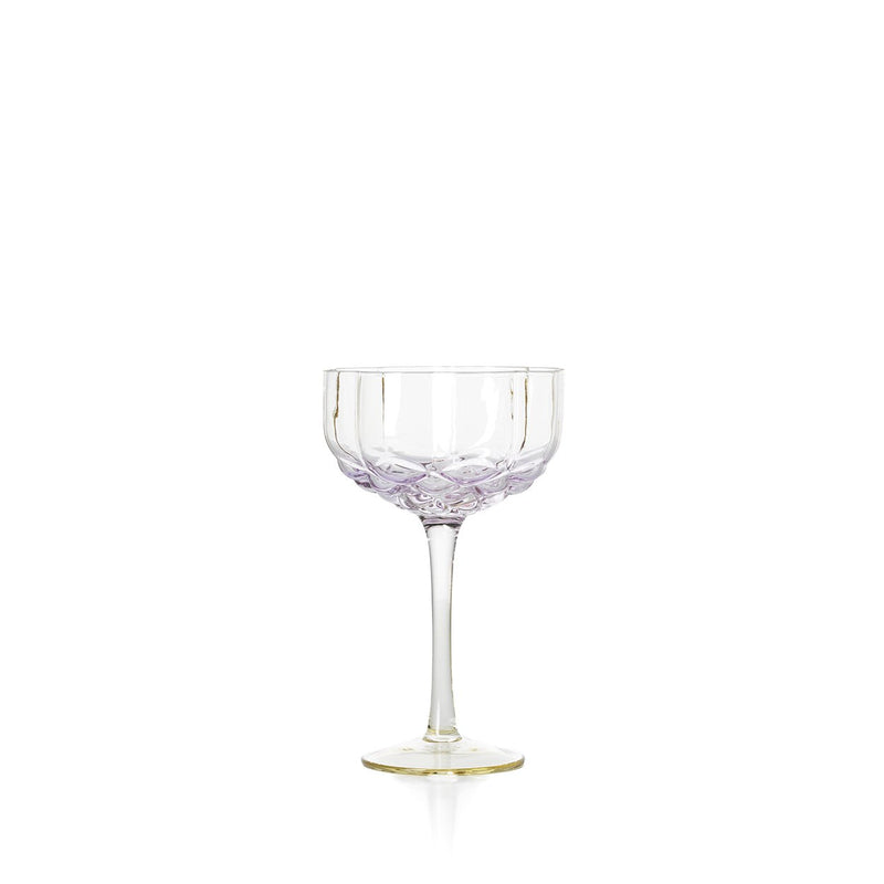Dimensions Coupe à cocktail côtelée irisée