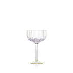 Coupe à cocktail côtelée irisée