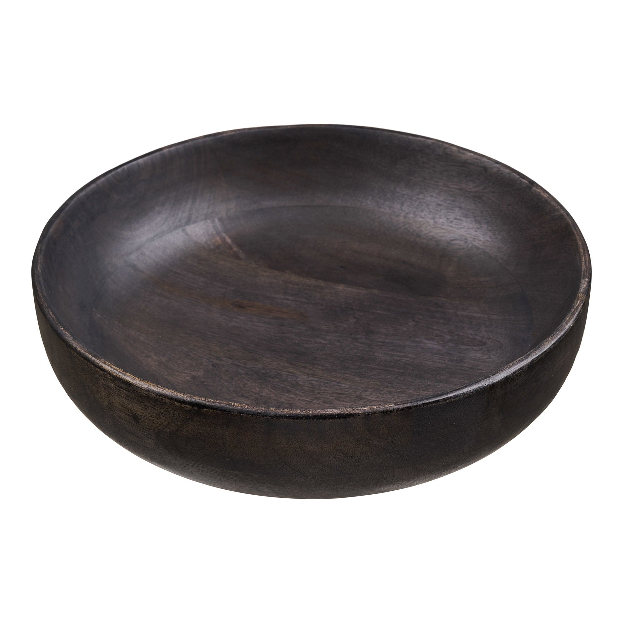 Coupe décorative Kullu manguier brun foncé 26 cm vue de face
