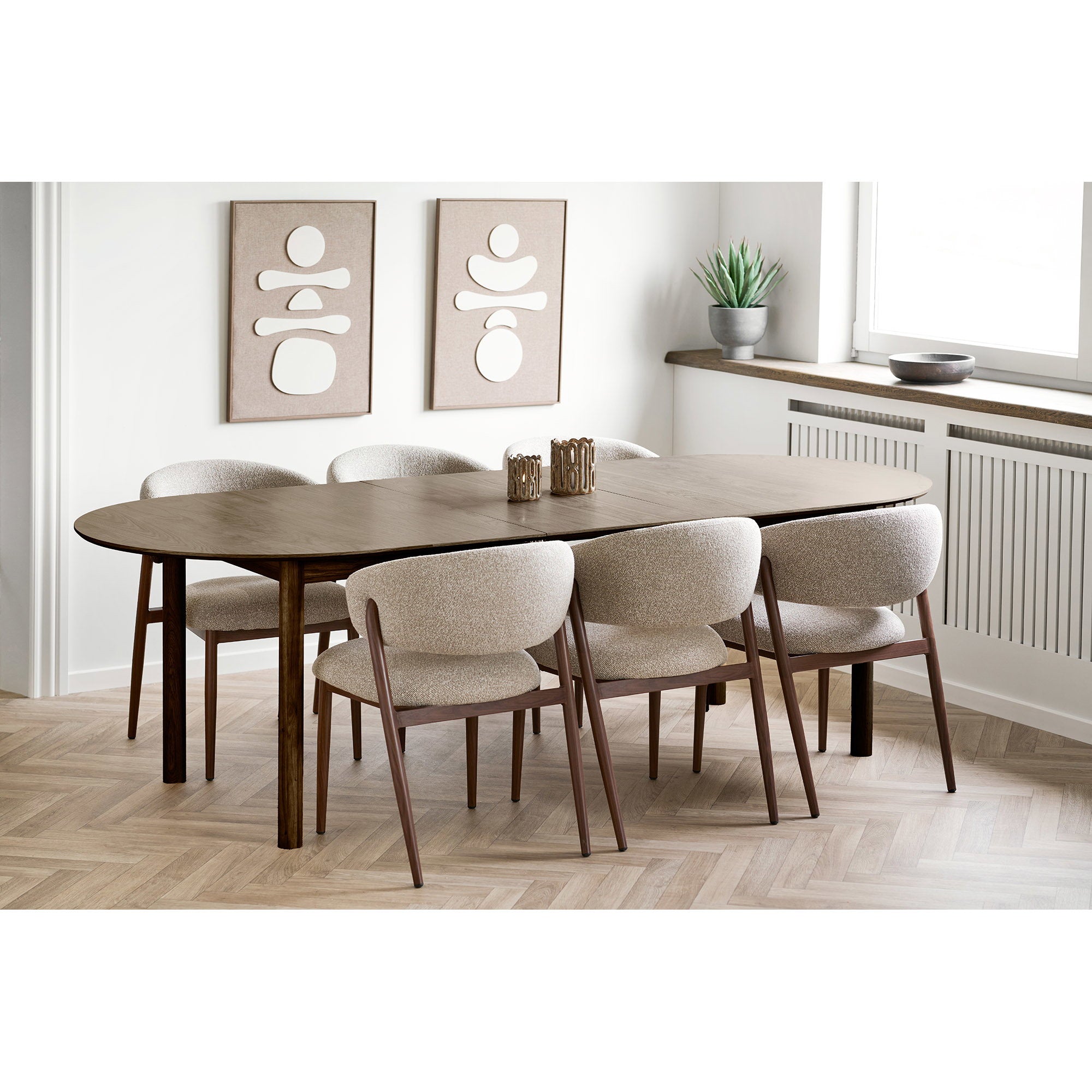 Coupe décorative Kullu manguier brun foncé 26 cm en situation