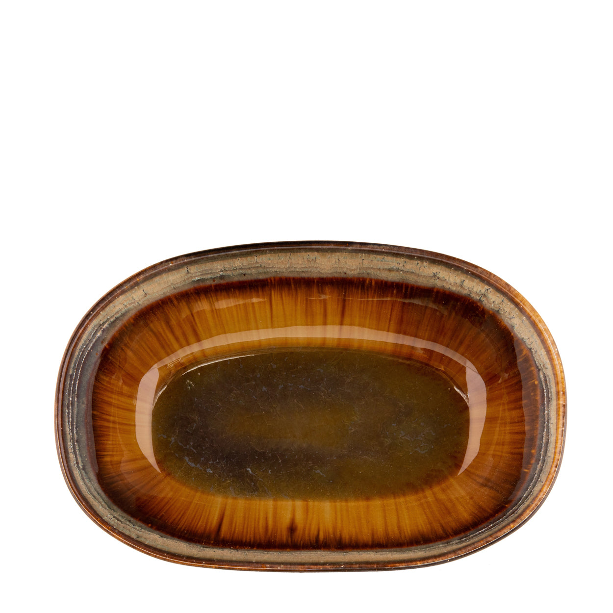 Coupe ovale Comporta en grès 25 cm, vue 3
