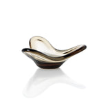 Coupe photophore en verre fumé à ondulation libre 16 cm