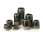 Coupe à planter Moss en grès vert 16 cm, vue 5