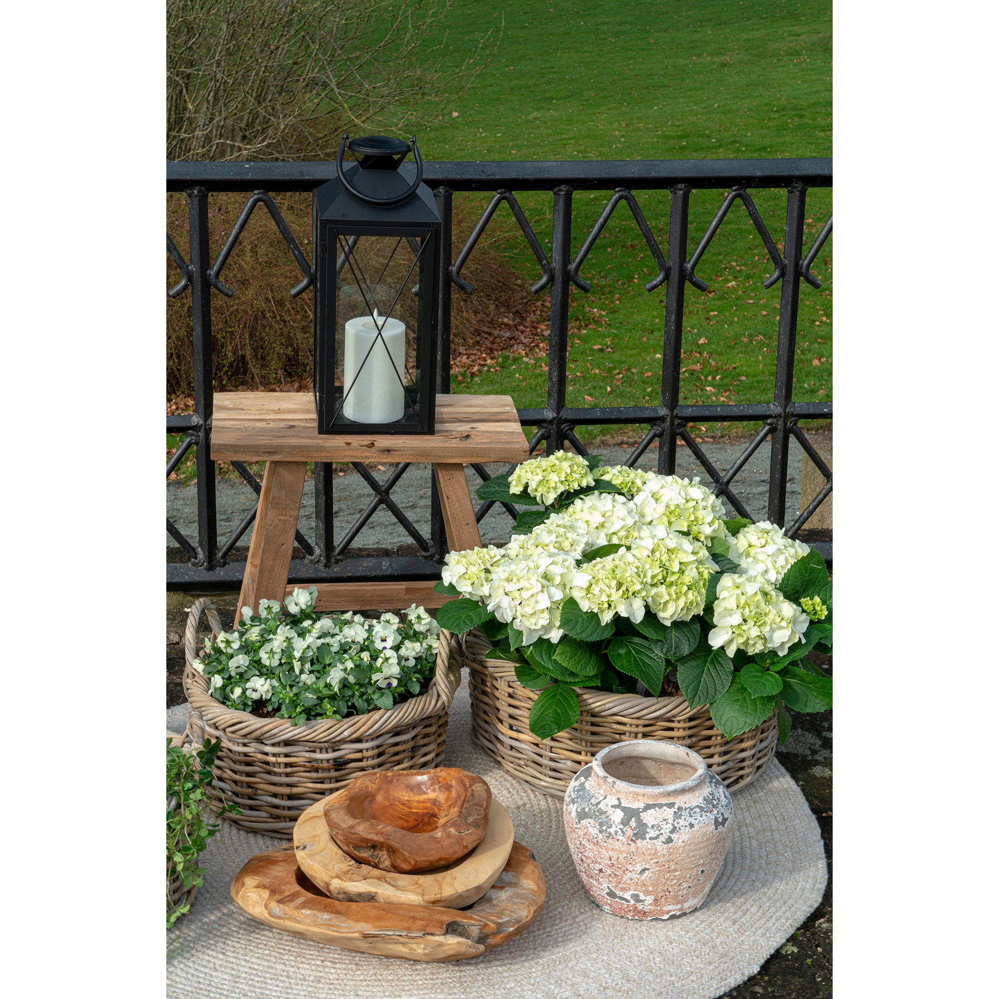 Coupe teck Rio décoration terrasse extérieure style naturel végétal ambiance jardin