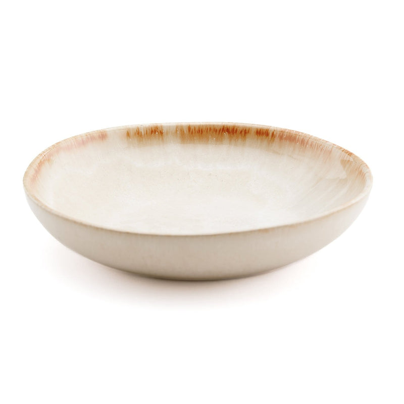 Dimensions Coupelle Cascais en grès blanc 17 cm