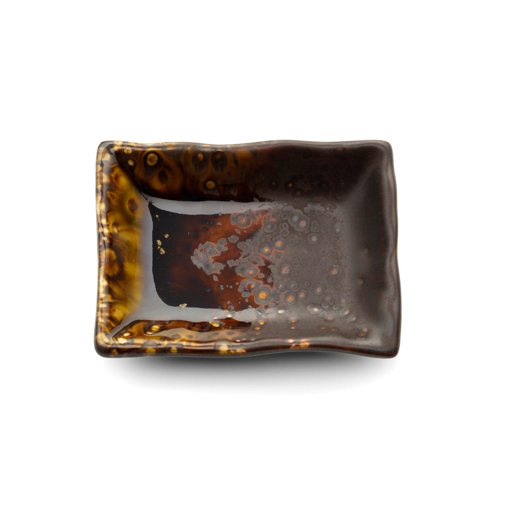 Coupelle rectangulaire Merapi en céramique 9 cm en situation