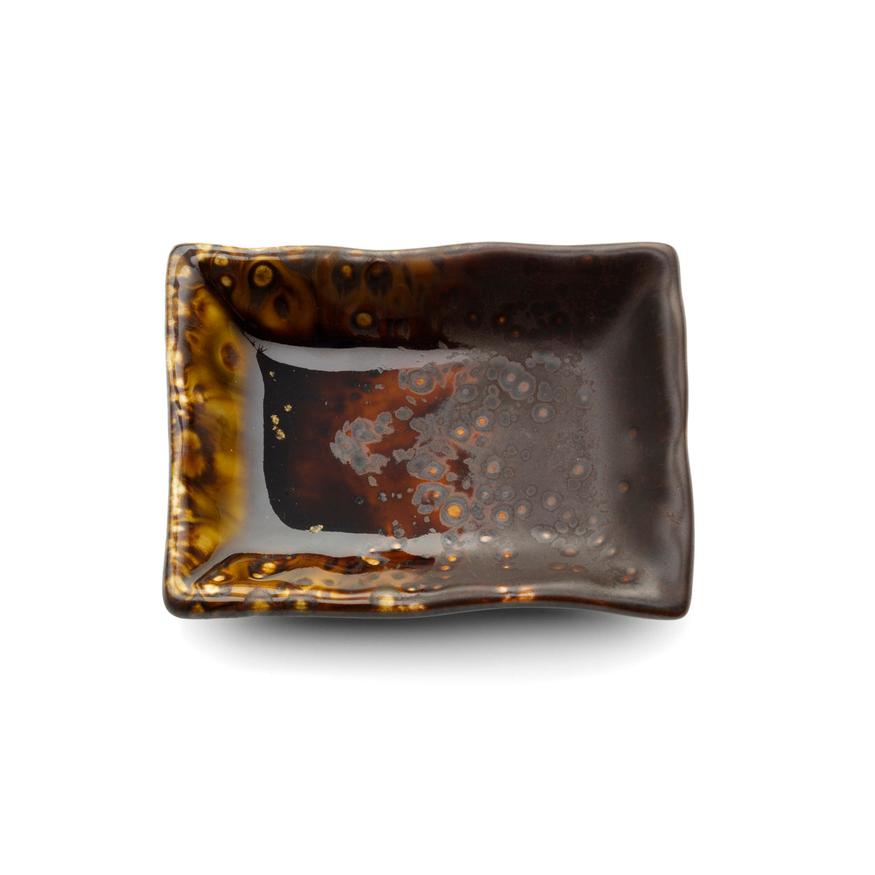 Coupelle rectangulaire Merapi en céramique 9 cm en situation