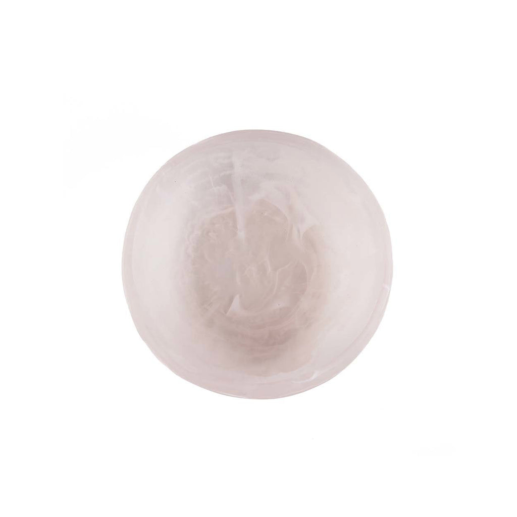 Coupelle en résine marbrée rose et blanc 16 cm, vue 5