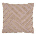 Coussin Albany tufté relief sable foncé