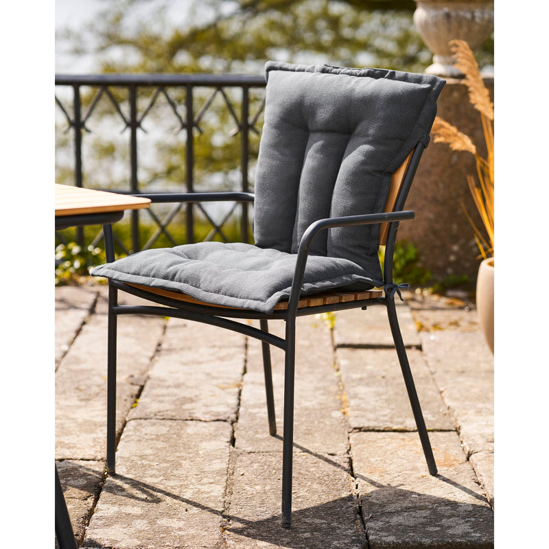 Dimensions Cleveland Outdoor Cushion for Black Garden Chair — Set of 4