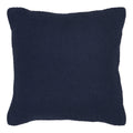 Coussin Santos coton recyclé bleu marine tricot mousse 45x45 cm vue de face